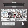 High Definition ONE PIECE Leather Mouse Pad Large Office Computer Desk Pad Non-slip Computer Keyboard Pad Animation Peripheral