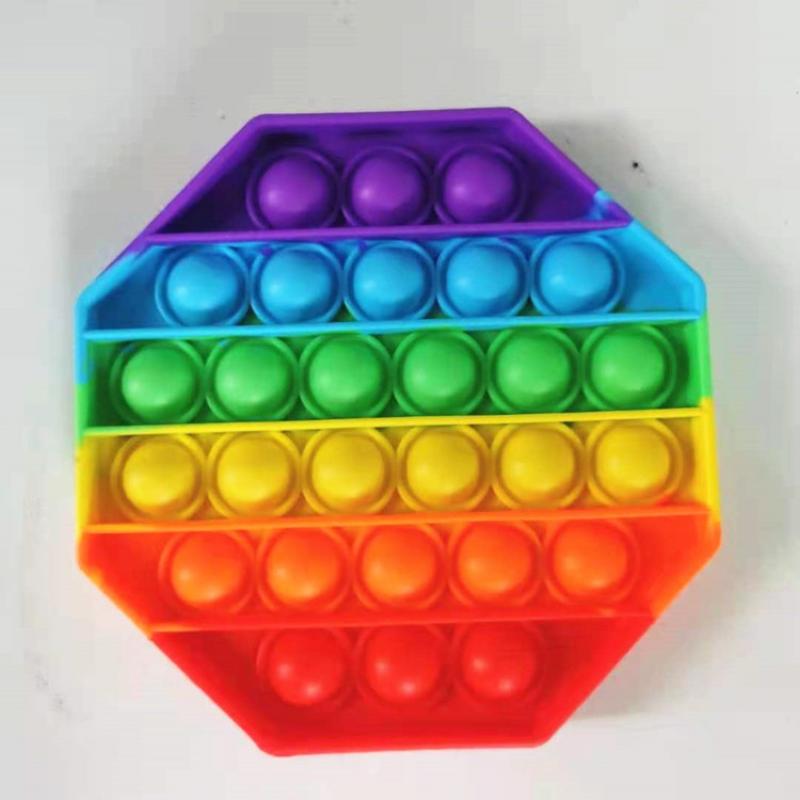 2Pcs Hot Push Bubble Fidget Toys Sensory Autism Special Needs Stress Reliever Squeeze Decompression Toy Fidget Toys For Kids