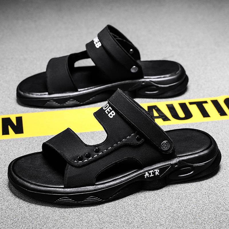 Leather Sandals Men's Casual Sports Driving Beach Slippers Summer Outdoor Wear Breathable Comfortable Driving License Dad Shoes