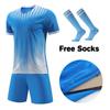 Adult Football Jerseys Shorts With Pockets  Socks 2025 Children's Soccer Clothes Maillot De Football Men Training Kits