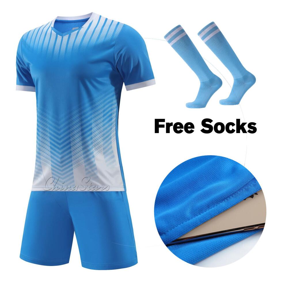 Adult Football Jerseys Shorts Children's Soccer Clothes Maillot de football Men Training Kits Clothing