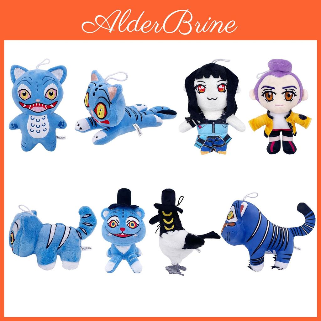 Kpop Demon Hunters Blue Tiger Rumi Zoey Plush Toy With Pp Cotton Fill For Collection And Gift