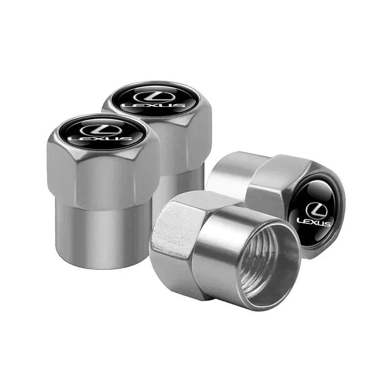 4pcs Car Wheel Tire Valve Caps Stem Case For Lexus ES240 ES250 ES350 IS250 IS300 RX270 GS NX300 RX300 RX350 RX400H SL430 CT200