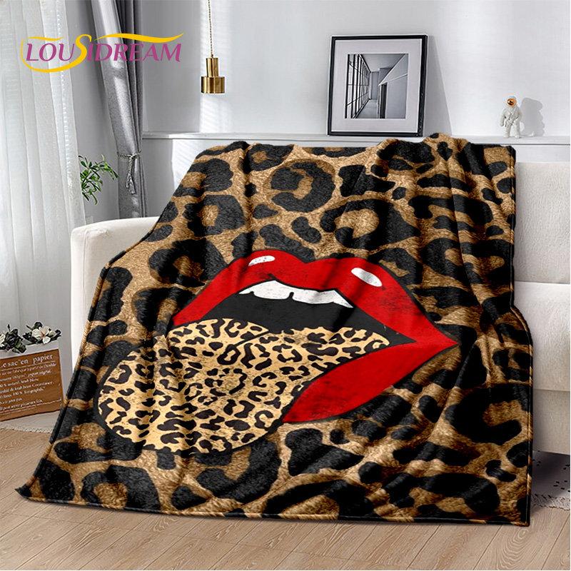 3D-Wild-Leopardenmuster-Serie, weiche Plüschdecke, Flanelldecke, Überwurf, Decke für Wohnzimmer, Schlafzimmer, Bett, Sofa, Picknick-Abdeckung, Kinder