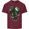 Gym Green Torso Ripped Muscles Effect Unisexs Light Cotton TShirt