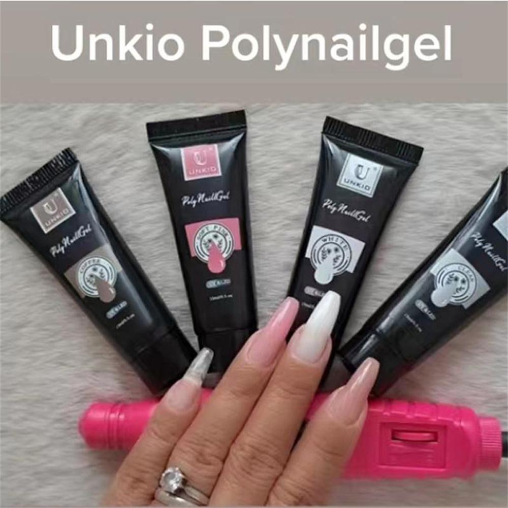 Poly Nail Extension Gel Color Set Crystal Jelly Nail Tips Extension Nude Clear Pink Nail Art French Nail DIY Nail Extension Gel Nail Starter Nail Art