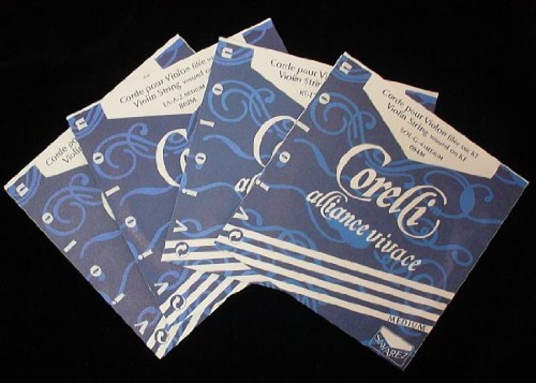 

Violin strings Corelli Alliance Savalas size set 3/4-4/4 4-string