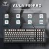 AULA F99 PRO Wireless Gaming Mechanical Keyboard 99 Keys Hot Swappable Gasket Structure 96% 8000mAh Battery Keyboard with Knob