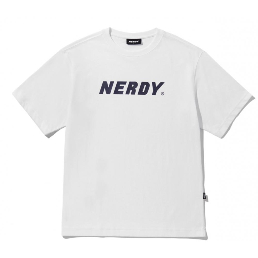 

NERDY Футболка с коротким рукавом с большим логотипом 23SS Темно-синий