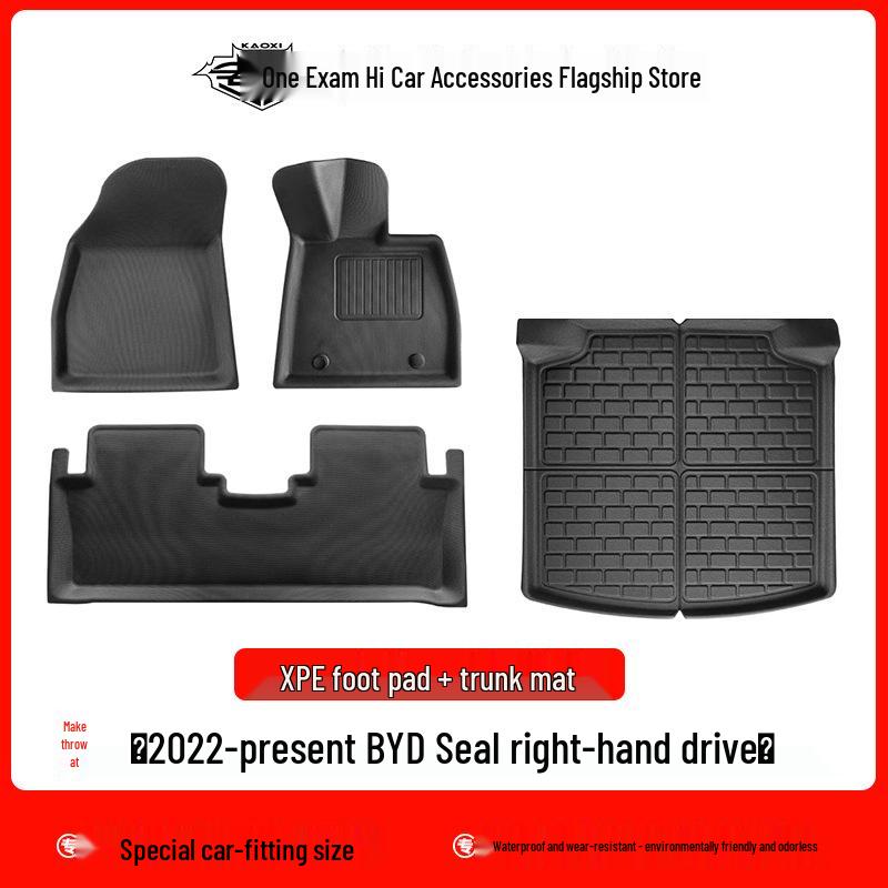 BYD Seal RHD Waterproof Wear-Resistant Floor & Trunk Mats