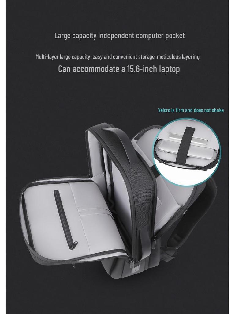 High-End Fashion Waterproof Nylon Backpack: Trendy Large Capacity Unisex Schoolbag & Business Laptop Bag