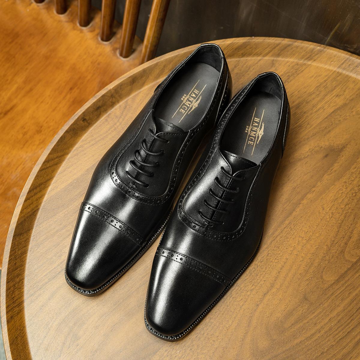 

Осенние новые туфли Оксфорды, мужские туфли с тремя частями, формальные мужские кожаные туфли 37 чёрный