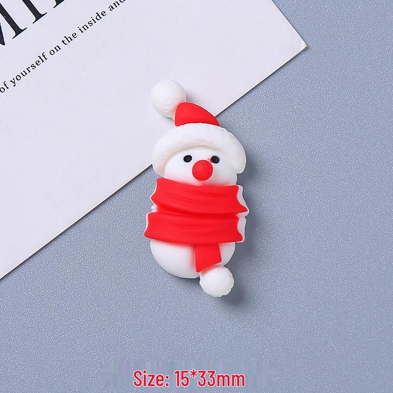 DIY Christmas Tree Santa Claus Resin Ornaments: Hair Clip, Phone Case, Bottle, Shoes, Clothing Stickers