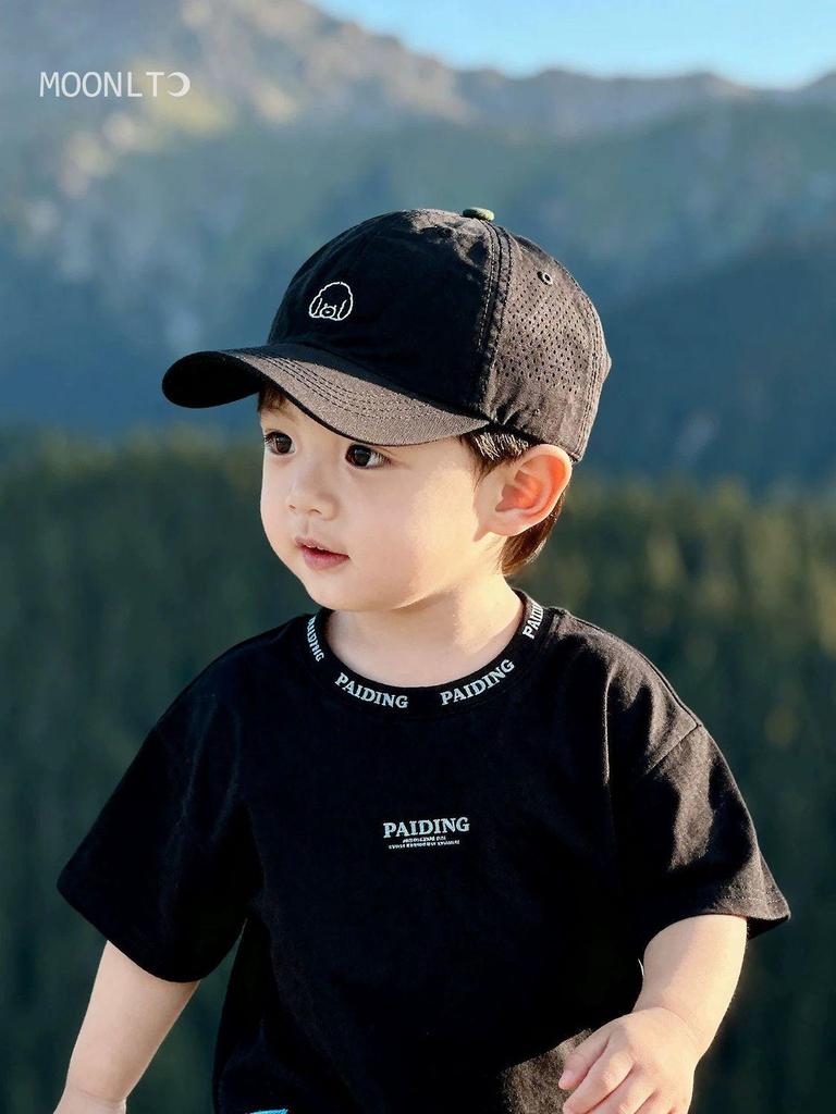 Kids' Quick-Dry Baseball Cap with Sun Protection - Thin Duckbill Hat for Boys and Girls