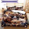 3PC Custom Name Puppy Basket Night Bedding Set Printed  Bedding Set Duvet Cover Closure Includes 1 Duvet Cover & 215 Pillowcases for Bedroom