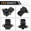 1 Pcs Manifold Absolute Pressure Sensor for Jeep TJ 2003 for Dodge for Ram 1500 2500 Van 2002-2003 MAP Sensor No.68002763AA Plastic Black
