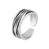 925 Sterling Silver Entangle Rings For Women Adjustable Ring Birthday Gift Jewelry Ladies Accessories Prevent Allergy