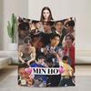 TV XO Kitty Kim Min Blanket Super Soft Graphic Plush Throw Blanket For Home Decor Travel Office Flannel Bedspread Bed Cover