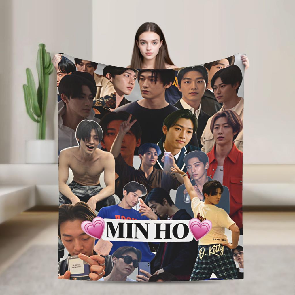 TV XO Kitty Kim Min Blanket Super Soft Graphic Plush Throw Blanket For Home Decor Travel Office Flannel Bedspread Bed Cover