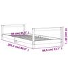 Kids Bed 80 x 200 cm Solid Pine Wood
