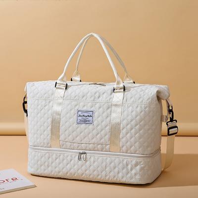 Travel Bag Rhomboid Dry And Wet Separate Sports Handbag Yoga Gym Bag