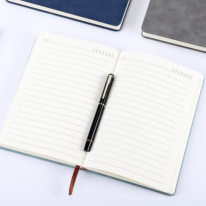 Color-Changing PU Business Notebook: Custom A5/B5 Notepad with Printable Logo for Meeting Minutes.