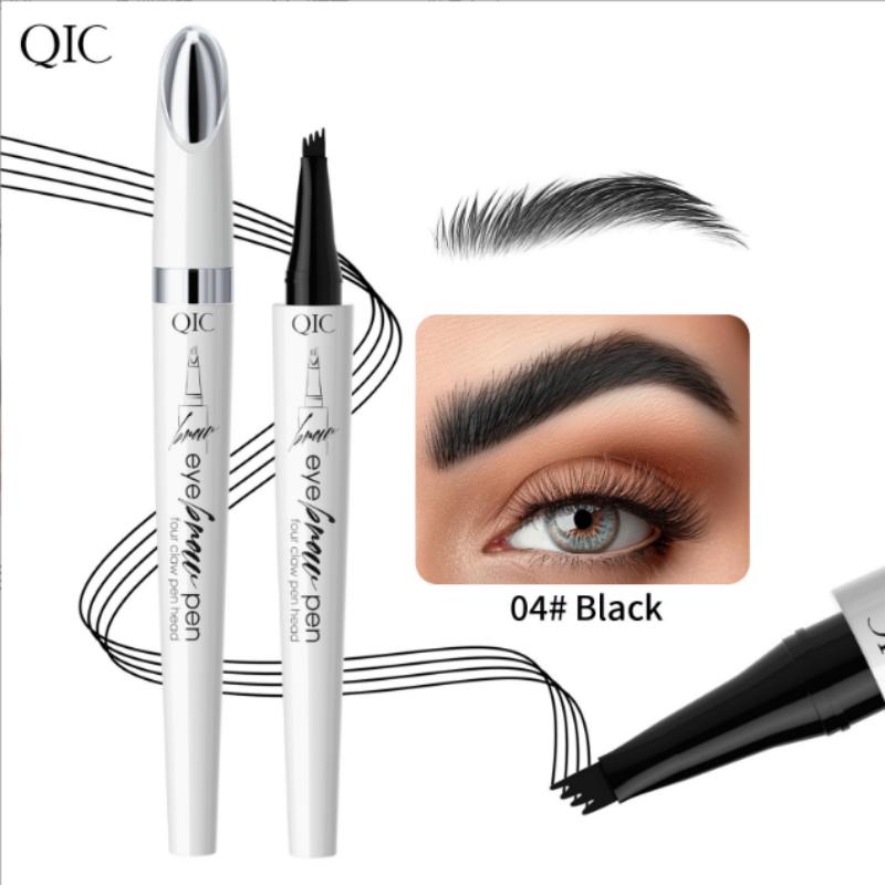 4 Headed Waterproof Eyebrow Pencil Smudge-Proof Long-Lasting Brow Pen for Precise Shaping Natural Look Women Eyebrow