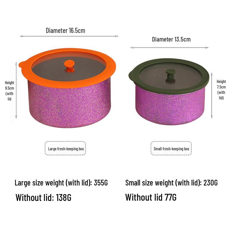 Pure Titanium Round Lunch Box