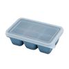 Trays Multipurpose 6 Grids Reusable Leakage Proof Easy Release Soft Bottom Silicone   Molds with Removable Lid
