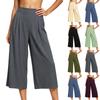 Women's High Waist Pleated Wide Leg Pants Loose Fit Casual Trousers