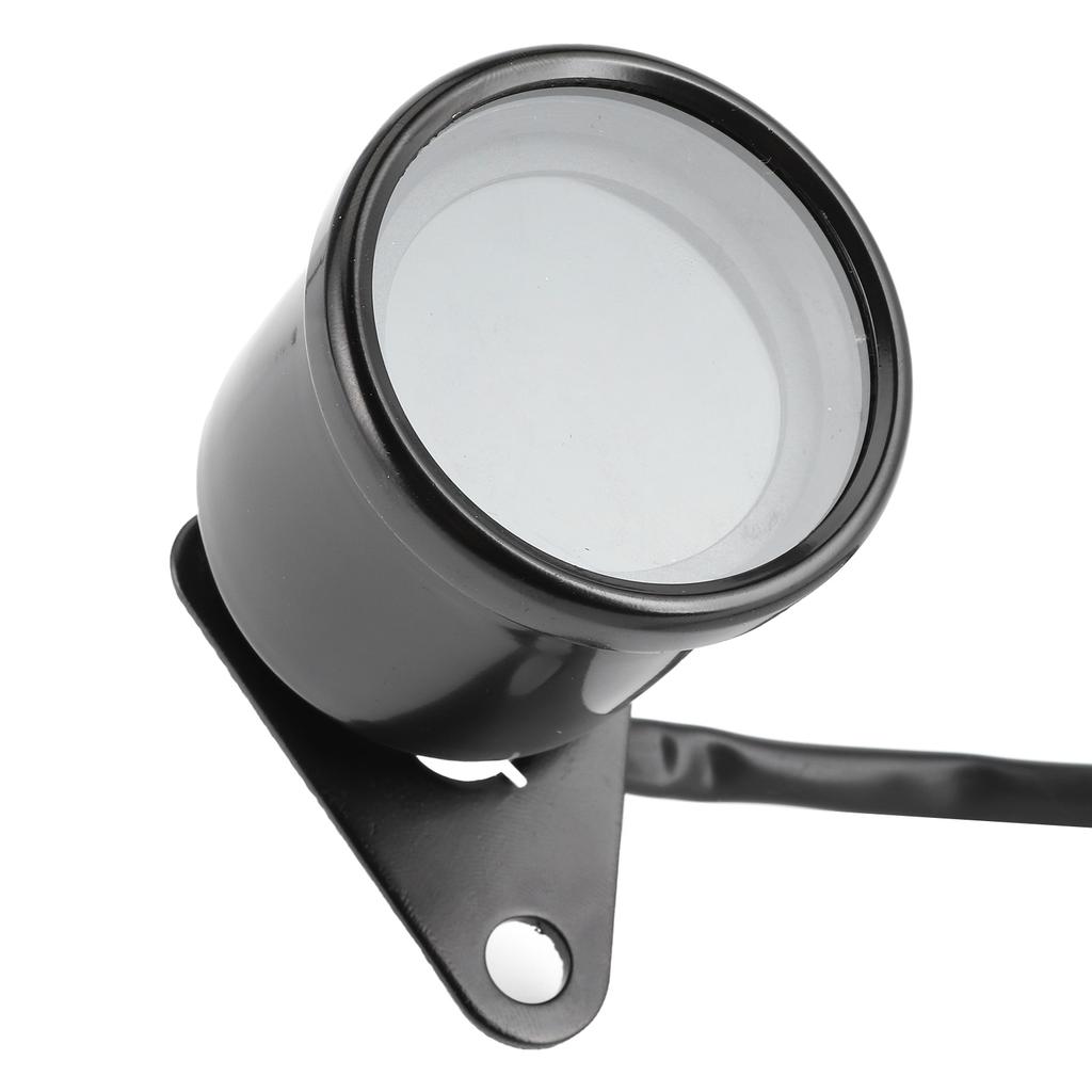 Motorcycle MultiFunctional Meter Tachometer Odometer Fuel Gauge Speedmeter 12V Universal(Black )