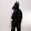 Costume with Mask Cosplay Headset Skeleton Costume Personality Solid Color Wearable Outfit PP Cotton 80cm Cosplay Props