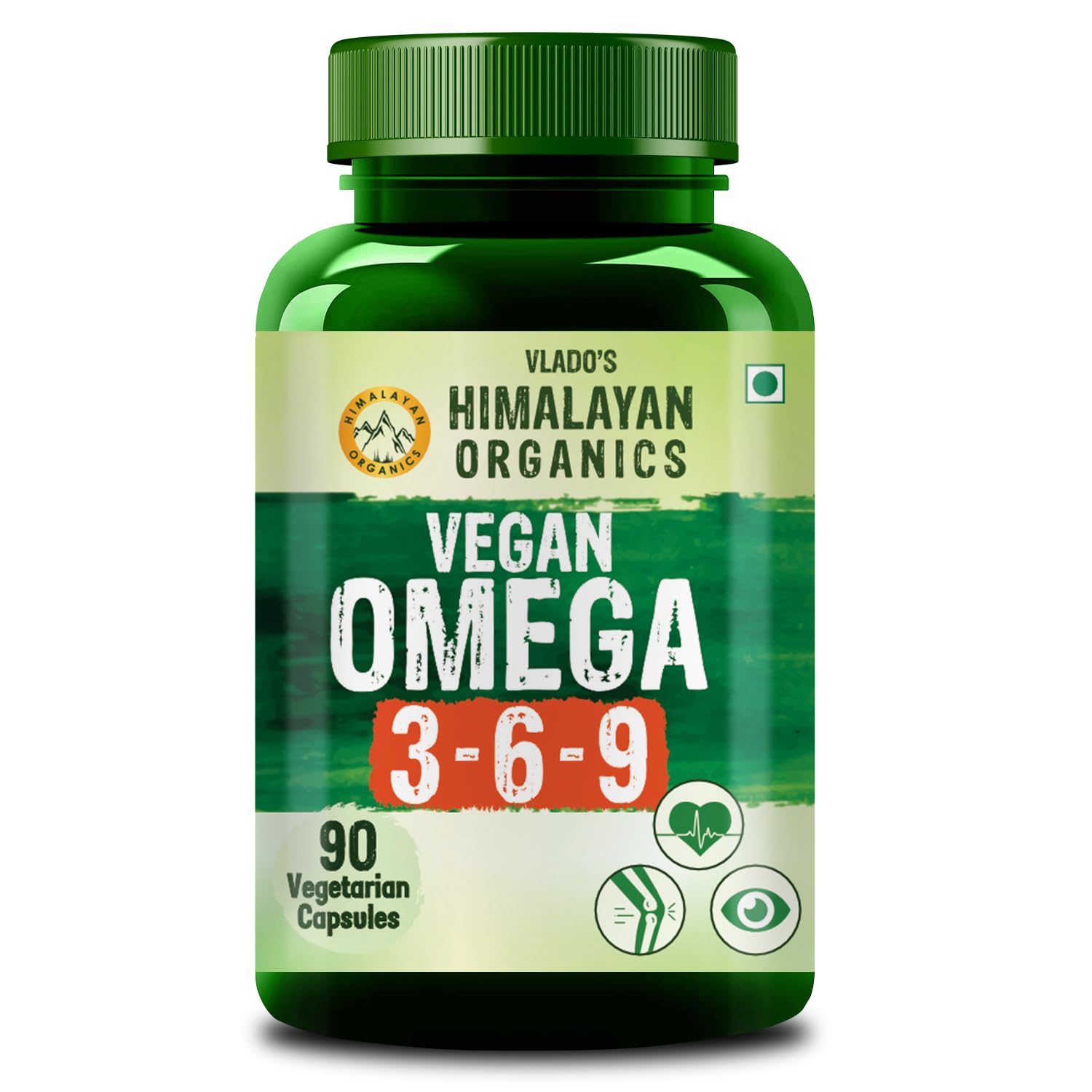 

Vlado s Himalayan Organics Omega 3 6 9 Capsules 2000mg Serving Vegetarian Brain Heart Muscle Support 90 Count