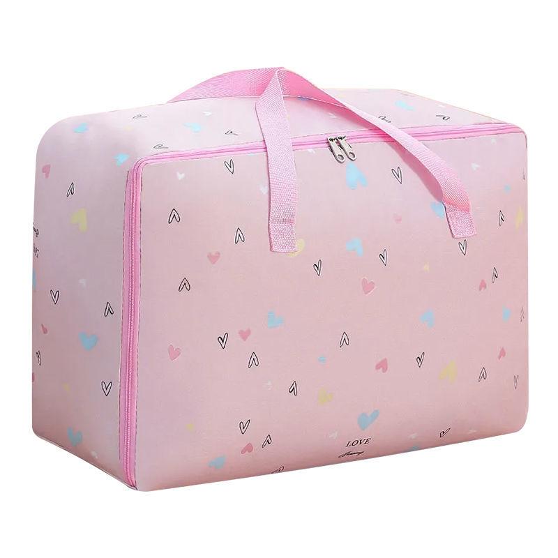 Thickened Household Large Capacity Portable Storage Bag Zipper Quilt Clothes Storage Bag Student Waterproof Duffel Bag