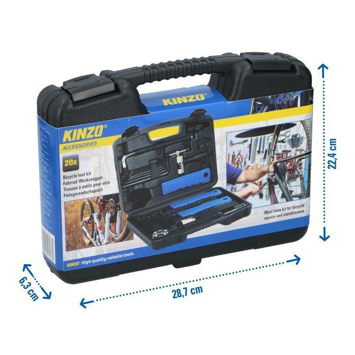 Kinzo Kit Réparation Vélo 20 Pièces