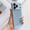 Frosted Heat Dissipation Mesh Breathable Phone Case For iPhone 17 Air 16E 16 15 14 13 12 11 Plus Pro Max Lens Film Protect Cover