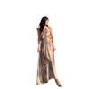 French Retro Oil Painting Gentle Floral Sling Waist Dress Seaside Vacation Dress Summer Island Skirt