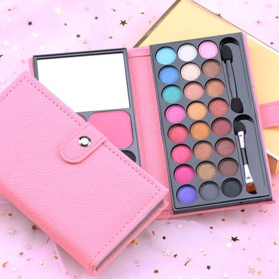 33-Farben Make-up Box  Perlglanz-Rouge  Rote Lippen  Schlamm-Augenbrauen  Puder-Kompaktpuder  Lidschatten-Palette  Bühnenauftritt am Kindertag