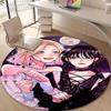 1pc Addams Family Wednesday6 Design Printed Area Round Carpet for Bedroom Living Room Home Decor Rugs Mat Non Slip Mat Rug for Bedside