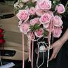 2Pcs Flower Packaging Bags Kraft Paper Candy Gift Box Bouquet Handbag Basket Packing Wedding Birthday Party Supplies