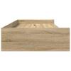 Bed Frame with Headboard Sonoma Oak 75 x 190 cm Wood Based Material