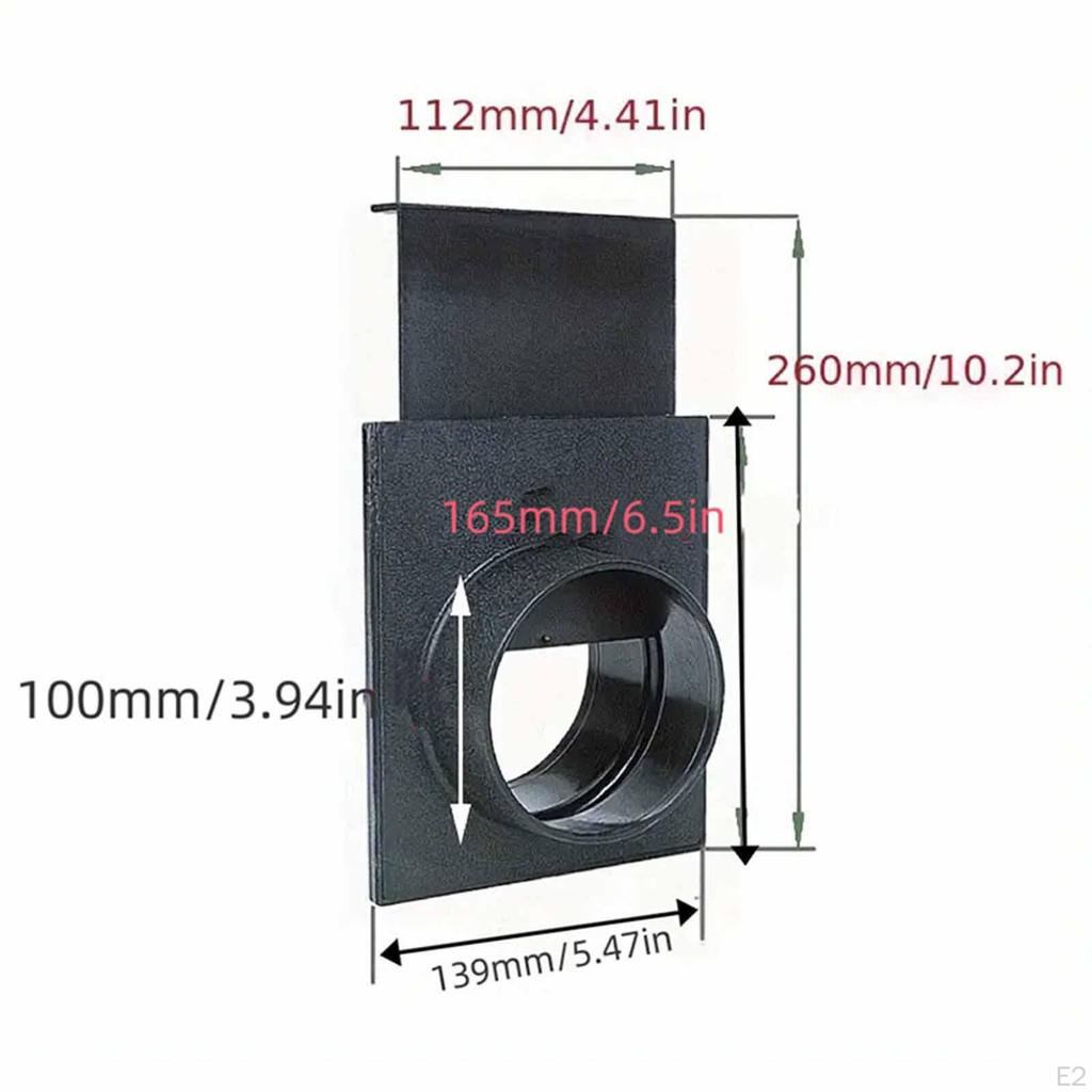 Vacuum Hose Adapter Dust Collection Adpater 100mm Spare Parts Replacement