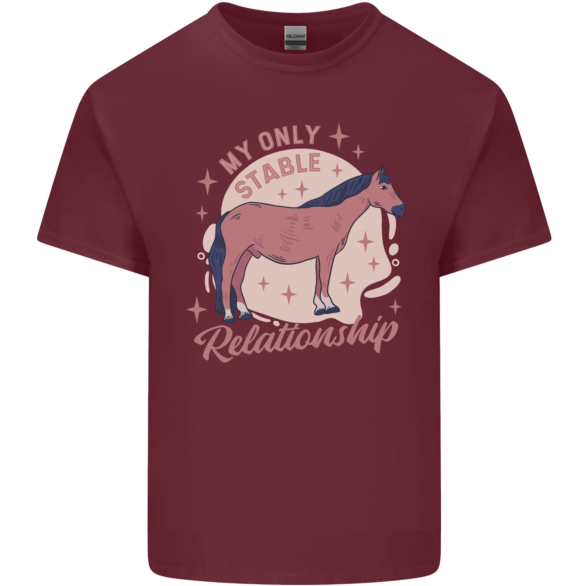 Horse My Only Stable Relationship Equestrian Unisexs Light Cotton TShirt S