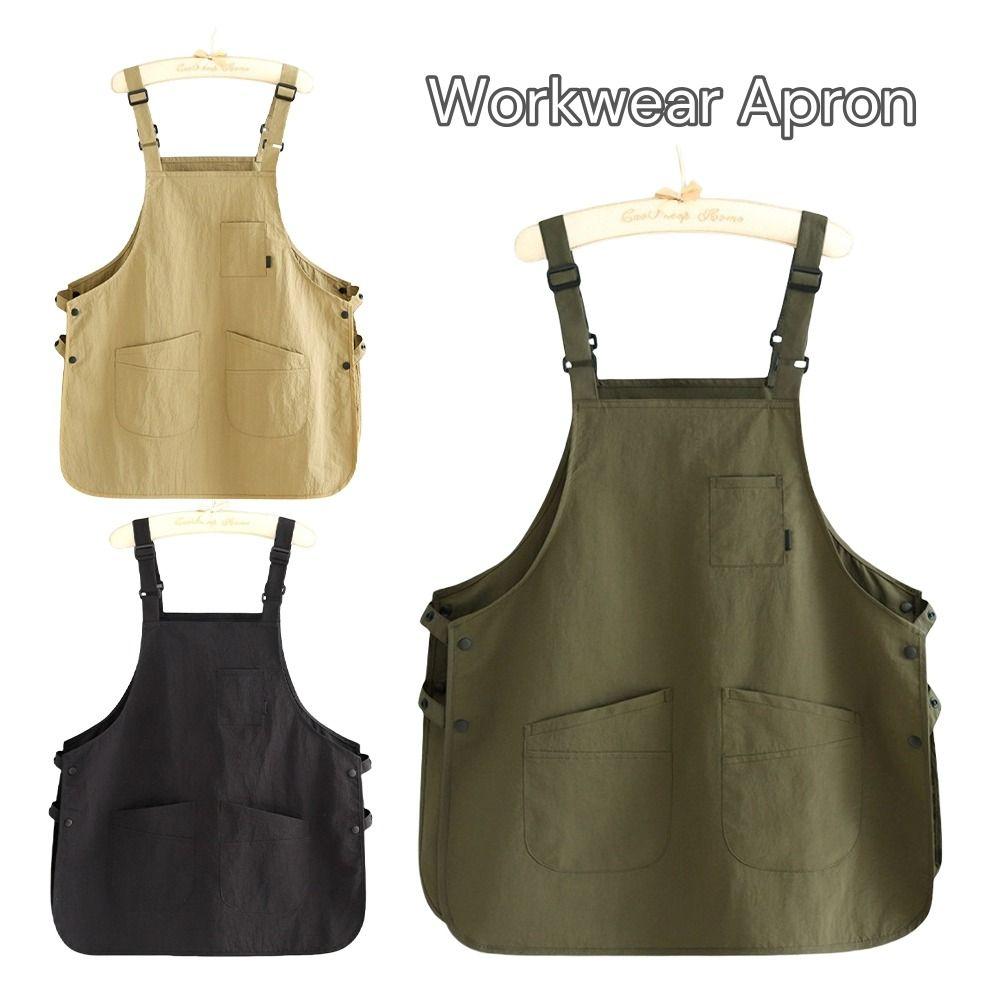 New Japanese Style Catering Workwear Apron Stain Resistant Household Painting Aprons Waterproof Work Clothes for Cafe Barber