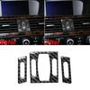 For BMW 5 Series E60 E61 2004-2010 Interior Accessory Car Carbon Fiber Interior Sticker Central Air Vent Outlet Trims