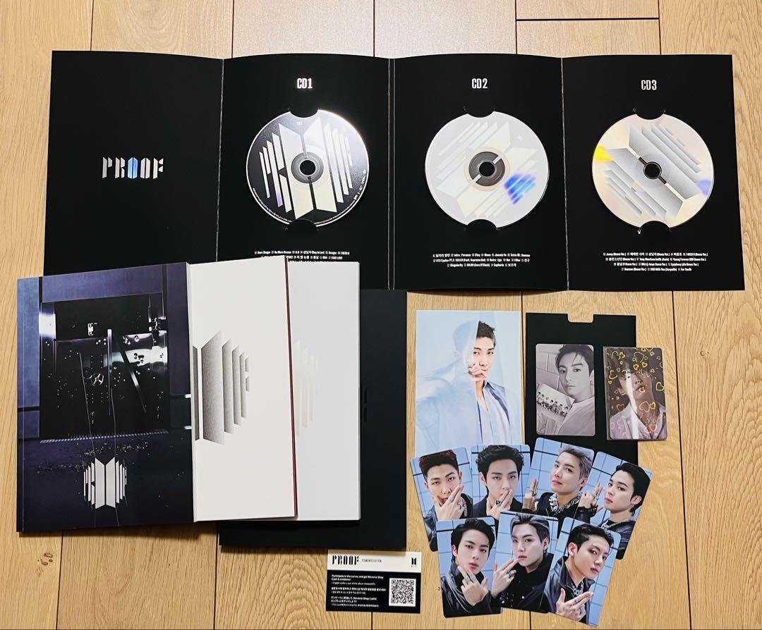 

[USED] Almost sold out BTS PROOF/official CD trading card photo book set