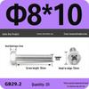 Cross Recessed Hexagon Head Screw, Cross Slot, White Zinc Plating