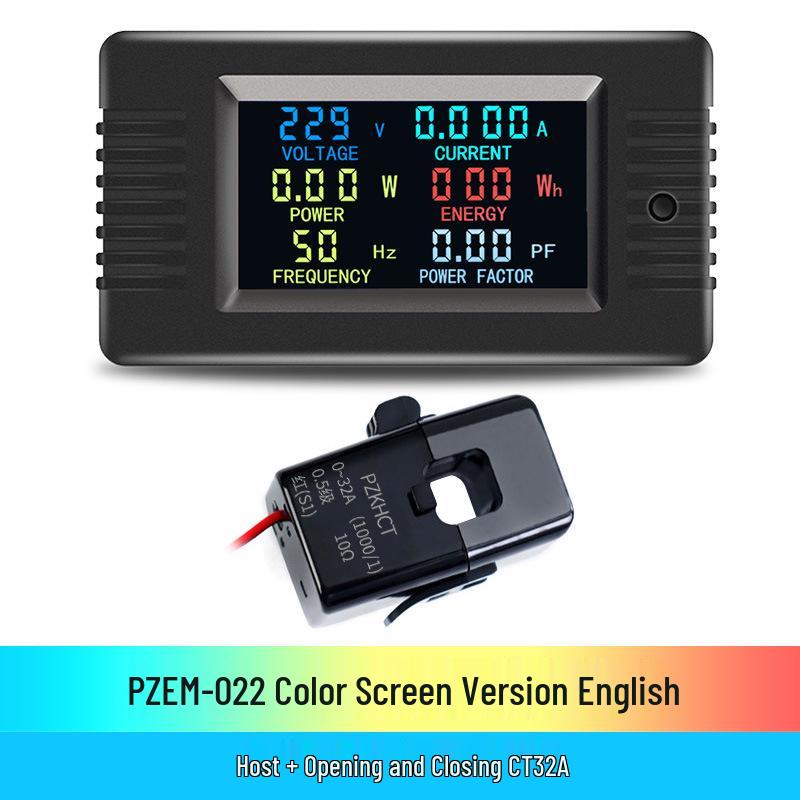 Peacefair AC Digital Power Tester: Multifunction Voltage, Current, Power, Frequency, and Energy Meter.