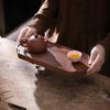 Black Walnut Tea Tray Household Small Solid Wood Tea Tray Pot Pad High-end New Chinese Tea Set Pot Bearing Dry Brewing Table