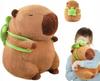 Capybara Plüschtier Schildkröten-Rucksack Capybara Puppe Kissen Meerschweinchen Puppe Geschenk Stoffpuppe